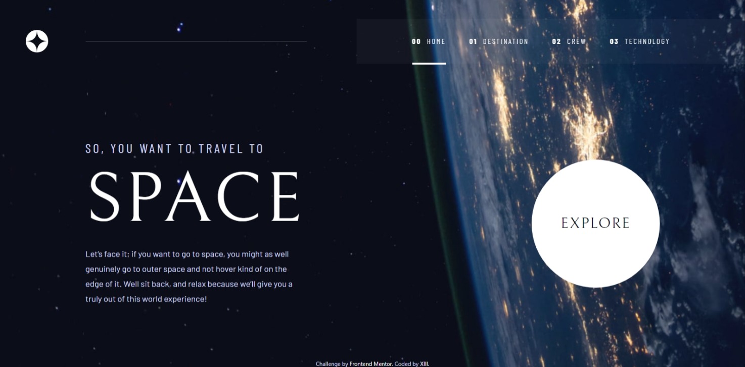 Space Tourism Website